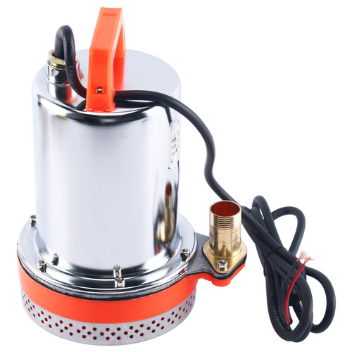 Amarine Made DC 12V Farm & Ranch Solar Water Pump Submersible Well booster Pump 26ft Lift Deep Well Pump(Orange)