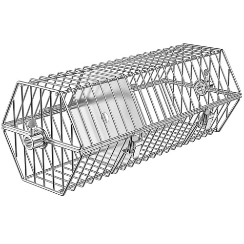 onlyfire Stainless Steel Round Tumble Rotisserie Basket, 17inch