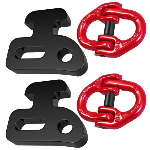Heavy Duty Container Chain Bridle Hooks with Butterfly Clamps - Loading Hooks for Shipping Containers - Durable Steel Construction - 2-Pack