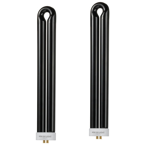 2-Pack BB-40blk 40W Bug Replacement Bulb, Compatible with Black Flag BZ-40BLK, BZ-40DX, BZ-40MAX, Stinger UVB45，B4045-4, 4-Pin Base, with 4-Pin Base