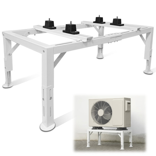 Fanmoss Mini Split Stand, Heavy Duty Adjustable Mini Split Ground Stand for 9000-36000 BTU Ductless Air Conditioners Heat Pumps, 440LBS Load Capacity