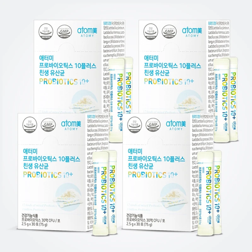 Atomy Probiotics 10 Plus Probiotic Lactobacillus 4 Boxes / 애터미 프로바이오틱스 10플러스 친생유산균 4박스