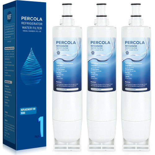 PERCOLA 9085 Water Filter, NSF 42 & 372 Certified Filter, 3-Pack