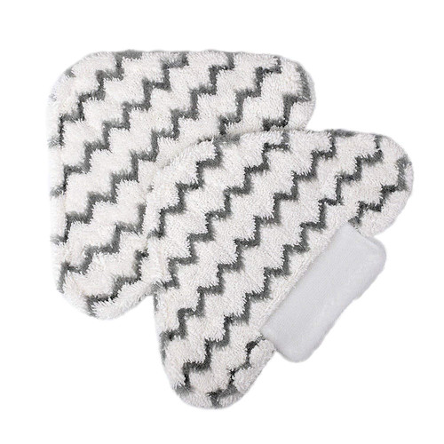 Meriton Washable Steam Mop Pads Triangle Replacement Cleaning Pads Fits Shark Lift-Away/Genius Hard Floor Steam Pocket Mop S3973D S3973 S5003D S6002 (2 Pack)
