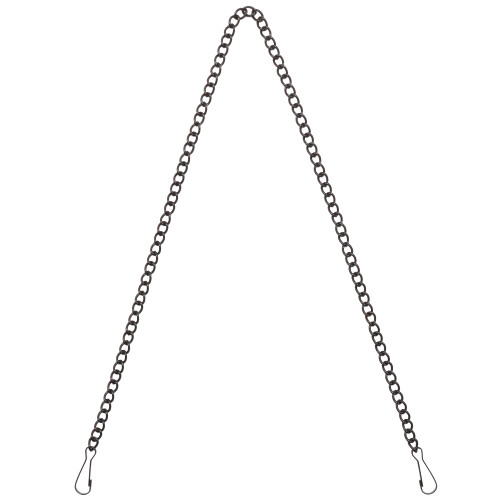 Bieye 30-Inch Metal Chain with Safety Hooks for Stained Glass Window Panels