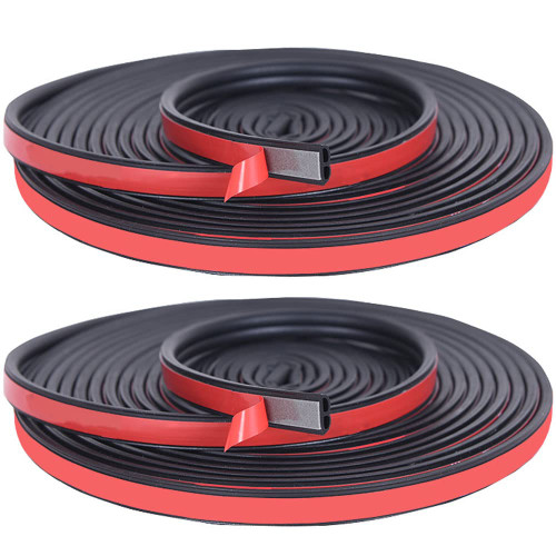 32FT/10M Universal Car Weather Stripping, Self Adhesive Automotive Door Rubber Weather Draft Seal Strip for Car Window Door Engine Cover Noise Insulation