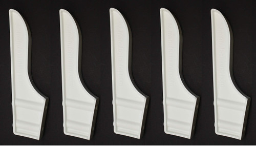 JSP Manufacturing Black or White Dock Piling Line Holder Hook - Store Your Dock Lines/Ropes (5, White)