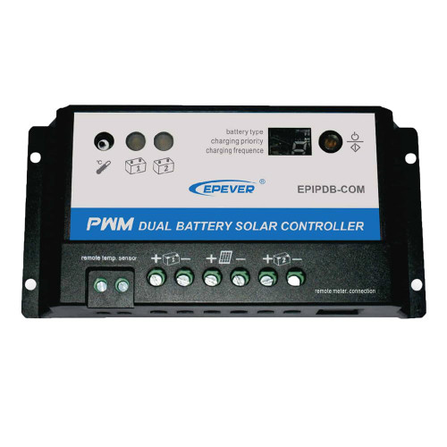 EPEVER Meter MT-1 Remote with LCD Display for Solar Charge Controller EPIPDB-COM Series 10A/20A Dual Battery Solar Panel Charging System
