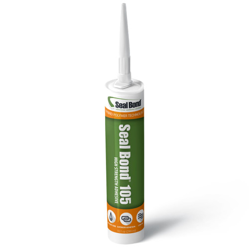 Seal Bond 105 Industrial & Marine Adhesive Sealant, Waterproof, 10.1 oz, White