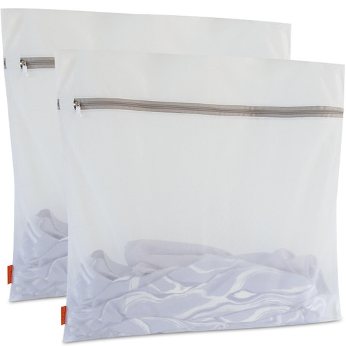 Polecasa Mesh Laundry Bags 2 Pack, 24x24” Jumbo, Fine Mesh