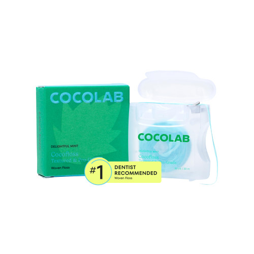 Cocofloss Expanding Woven Dental Floss by COCOLAB, Mint Scent, 1-Pack