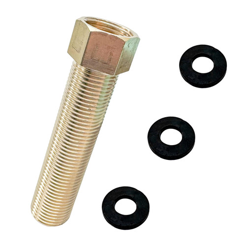 ZLYY 1/2" IPS Faucet Extension Adapter Kits, Brass Nut Fittings, Single Hole Mounting Pipe