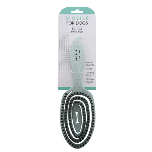 BioSilk for Dogs Eco-Friendly Boar Hair Bristle Brush