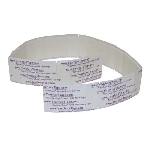 FindTape TeachersTape Double-Sided Mounting Tape – 3/4 in. x 3/4 in. Double Sided Tape with Foam Padding, Wall Mount Adhesive for Classroom Decor, Arts and Crafts, and More (8 Pads)