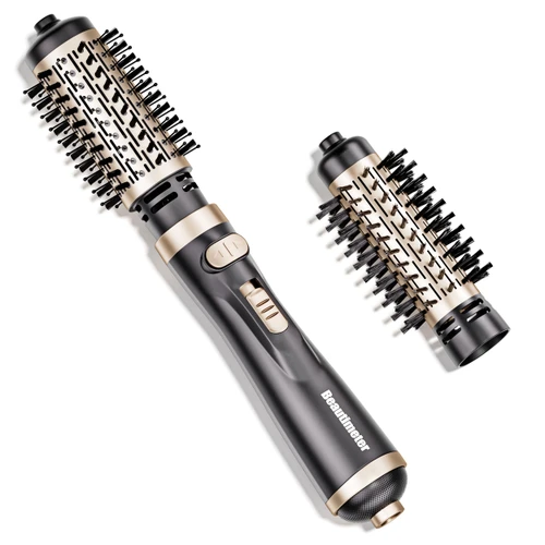 Beautimeter Hair Dryer Brush 3-in-1 Hair Styler, Rotating Blow Dryer Brush with 2-Inch and 1.5-Inch Brushes