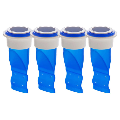 HLZC Drain Backflow Preventer, One Way Valve, Adjustable Silicone Sink Floor Drain Trap for Pipes Tubes in Toilet Bathroom Kitchen (Blue-4)