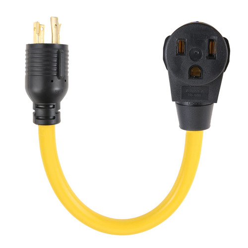 NEMA L14-30P Male 6-50R Female Plug Adapter 4 Prong to 3 Prong Twist-Lock