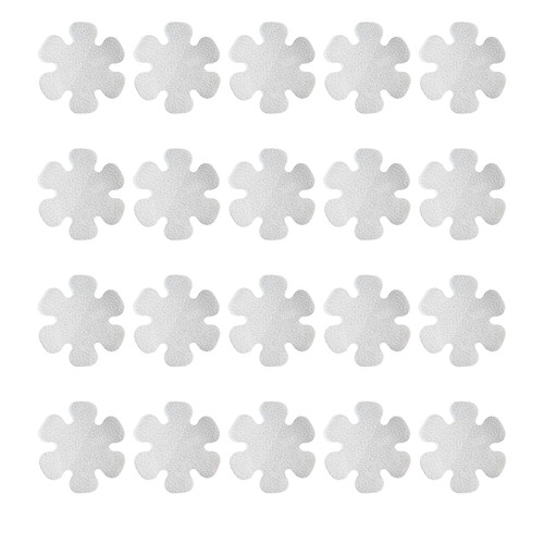 SANKEMU Transparent Non-Slip Bathtub Stickers, 20 PCS Safety Strips Bath Tub Stickers, Appliques Peel Prevent Slipping Grips for Floor Stand