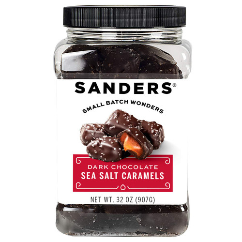 Sanders Dark Chocolate Sea Salt Caramels (32 oz Tub)