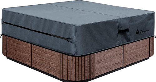 UCEDER Waterproof Hot Tub Cover -Outdoor Spa Cover Cap(Fit 91''x91 x 20'')