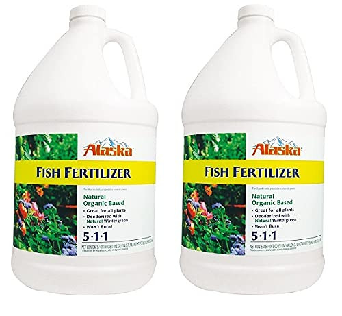 Alaska Fish Emulsion Fertilizer 5-1-1 Concentrate 1 Gallon (Тwо Расk)