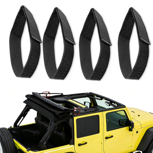 Soft Top Straps for Jeep Wrangler JK JL 2007-2022 Soft Top Tie Down Straps