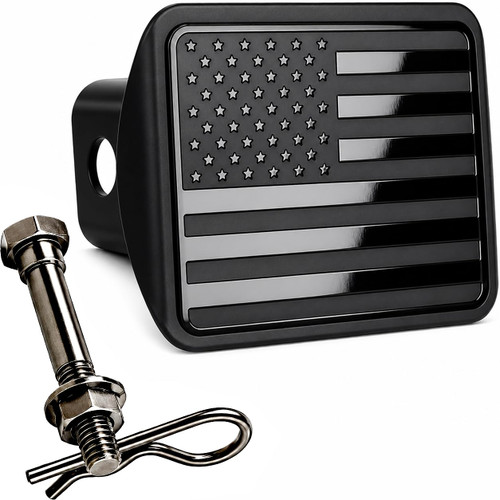 2.5" American Flag Metal Hitch Cover