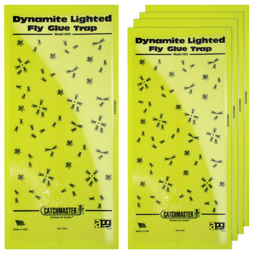 Catchmaster Pro Series Flying Insect Light Trap Replacement Board 5-PK, UV Light Fly Trap Refill, Adhesive Glue Boards, Bug Catcher, UV Lamp Mosquito Catcher, Home & Garage Pest Control