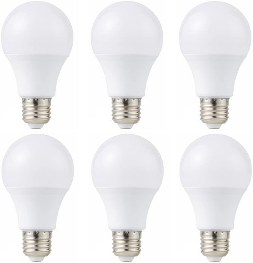 Megrezo 12V Low Voltage LED Light Bulbs - Warm White 7W E26 Standard Base 60W Equivalent - DC Bulb for RV, Solar Panel Project, Boat, Garden Landscape, Off-Grid Lighting, Pack of 6