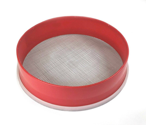 Tredoni 33cm/13" Couscous Sieve Strainer Industrial Size - Plastic Sieve Sifter, Stainless Steel 3mm Mesh, Multicolor