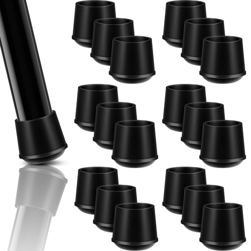 Treela 48 Pcs Folding Chair Leg Caps Rubber Round Furniture, 3/4 Inch