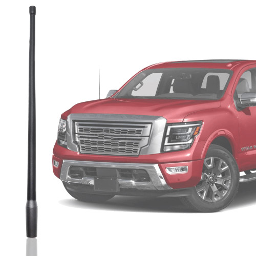 Anina 13 Inch Antenna Mast for Nissan Frontier(1998-2021) Titan(2004-2022) Aerial Antenna for FM/AM Radio Signal Reception Car Wash Proof - Durable Flexible Rubber