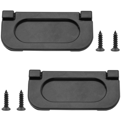 Bonsicoky 3 inch Flush Pull Ring Handles, Metal Black, 2Pcs