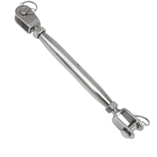 316 Stainless Steel Jaw and Jaw Closed Body Turnbuckle, 5/16" (8mm) Thread Diameter, Durable, Weather Resistant, Heavy Duty Clasp, Closed Body Lock QQ Claws Marine Class - (1PCS)