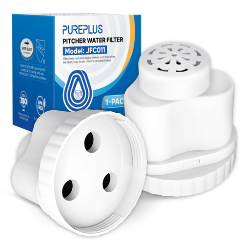 PUREPLUS Water Pitcher Filter Replacement For Epic, Seychelle, Aquagear water pitcher or dispenser, 150 gallons water pitcher filters, BPA Free, 2PACK