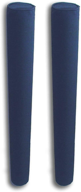 60 in Pair of Navy Mad Dog Products Boat Trailer Guide Pole Pad with Capped Ends - Heavy Duty UV Fade Proof Canvas - Sold in Pairs - Made in USA