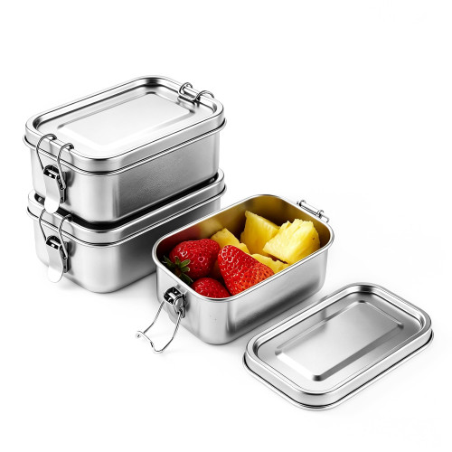 BEFOY Small 3 Pack Stainless Steel Food Storage Containers Set