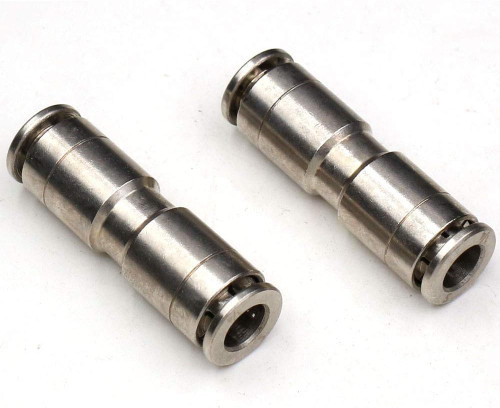 4mm Union Straight Push to connect fittings Stainless Steel Pneumatic Push Connectors,CEKER 4mm x 4mm Tube Quick Connect Fittings Air Line Fittings for 4mm Tube 2Pack