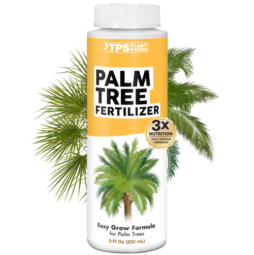 Palm Tree Fertilizer, Liquid Plant Food for Rich Green Fronds, 8 oz