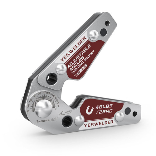 YESWELDER Adjustable Angle Welding Magnet 20-200° Welding Magnet of 48LBs