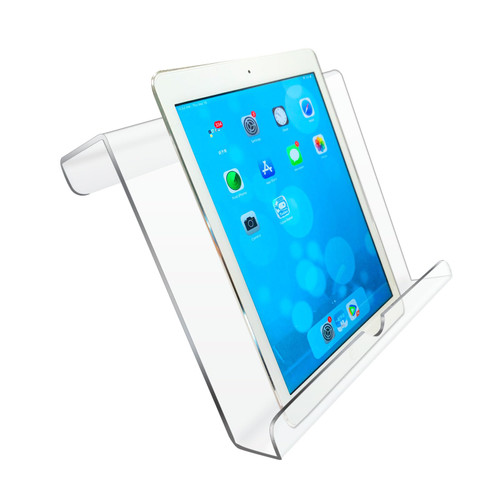 Qsxou Treadmill Tablet Holder, Exercise Bike Reading Stand,Acrylic Book Holder, Clear Acrylic Stand for Tablet, Magazines and Books（8.5 * 9.5 * 2.8 Inches