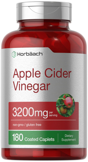 Horbäach Apple Cider Vinegar Caplets 3200mg | 180 Pills