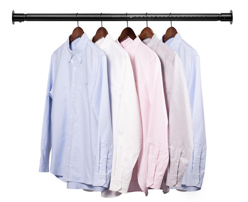 Closet Rods For Hanging Clothes, 1.1" Heavy Duty Wall-Mounted,Adjustable