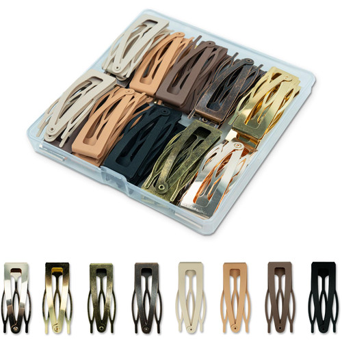 GTILE 40 PCS Snap Hair Clips Double Grip Hair Clips Barrettes Accessories