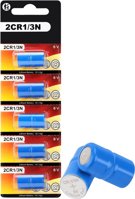 2CR1/3N Batteries 6V for Dog Collars, Pet Stop, Dog Guard, Perimeter(5PCS)