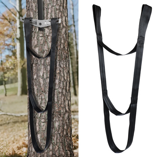 YIYIREA 3-Step Climbing Stick Aider for Hunting – Lightweight Rope Step Aider with Daisy Chain Design, Saddle Hunting Tree Stand Accessories for Outdoor Climbing & Safety