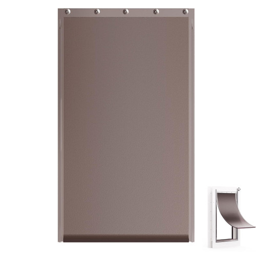 Dog Door Replacement Flaps Compatible with Baboni, Large Replacement Flap for Pet Doors with Screws, Flexible and Durable, Weather Resistant Door Flaps for Doggie and Cat (10 1/8" X 16 7/8")