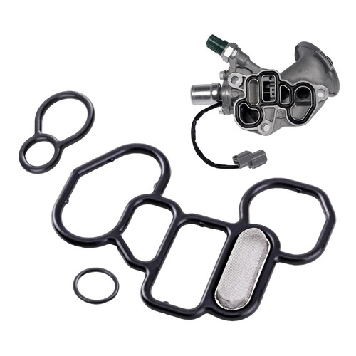 CyperFair 3 PCS Engine Head/Oil Filter Adapter Gasket Kit, Oil Filter Housing Gasket, Replacement OEM #15825-P8A-A01 36172-P8A-A01 91319-PR3-000, Compatible with Honda Odyssey Accord (Black)