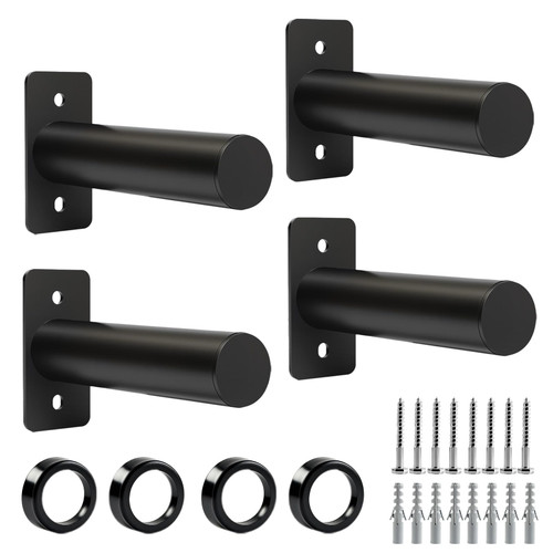 CAELUM Weight Plate Holder Wall Mounted for 2-Inch Olympic Plates, 4 Pack