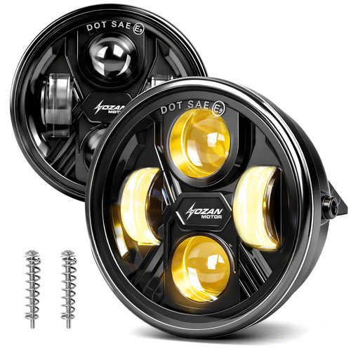 Yellow LED Bumper Fog Lights for 2006-2014 Ford F150, DOT Approved, Pair